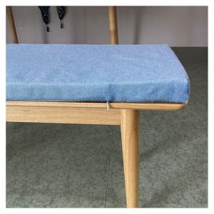 Coussin Banquette Exterieur/Interieur 120x50/100x40/90x50, Coussin pour Banc de Jardin Antidérapant 1/2/3 Places, Amovible et Lavable, pour Balancelle, Chaise de Salle à Manger(Light blue,120x50cm/47x (MIUGOODEL, neuf)