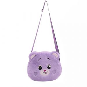 Sac &agrave; Bandouli&egrave;re pour Petites Filles, Petit sac Bandouliere Femme fille, Peluche Oursons Sacs Bandouli&egrave;re, Pour Enfants En Peluche Monnaie Mignon (Violet) (ANETTEE GLOBALISS, neuf)
