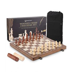 Jeu D'Échecs, Echiquier Magnetique, Echec Magnétique en Echec Deluxe, Pliable Echecs Magnétique Coffret Éducatif, 2 en 1 Échiquier, Jeu de Pièces d'échecs, Jeux de Voyage pour Adultes (ZUCCARO GIUSEPPE, neuf)