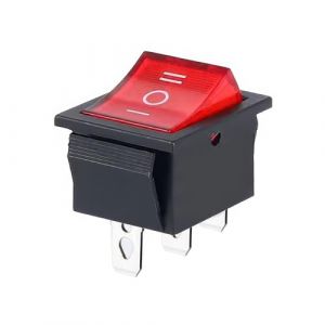 CABLEPELADO - Interrupteur à bascule, interrupteur 3 positions, interrupteur 3 voies, interrupteur 3 broches, interrupteur 3 bornes, interrupteur ON/OFF/ON SPST, 6 A | Rouge (CABLEPELADO, neuf)