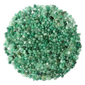 Chips de cristal d'aventurine vert pierre concass&eacute;e naturelle de 500 g, cristaux de gu&eacute;rison en vrac, pierres pr&eacute;cieuses en verre concass&eacute; pour travaux manuels, beau paquet cadeau (Orientrea Crystal, neuf)
