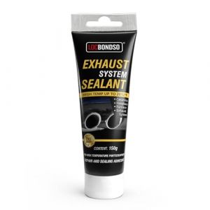 LOCBONDSO Kit de réparation d'échappement 1100°C pour Voiture/Moto - pâte d'étanchéité d'échappement, Bandage d'échappement, pâte de Montage, pâte de réparation d'échappement (150g) (HSYDP, neuf)