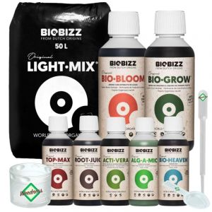 Weedness BioBizz Light Mix 50 L Set Big &ndash; Terreau enrichi pour croissance puissante et racines fortes (Weedness, neuf)