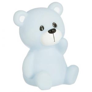 Atmosphera - Veilleuse enfant Ourson - H14 cm - Bleu (DECORATION BRANDS, neuf)