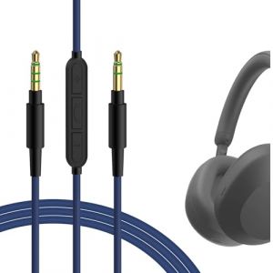 Geekria C&acirc;ble Audio avec Micro Compatible avec Sony WH-1000XM5 WH-1000XM4 WH-1000XM3 WH-1000XM2, Cordon st&eacute;r&eacute;o de Rechange auxiliaire 3,5 mm avec Microphone en Ligne et contr&ocirc;le du Volume (1,2 m) (GeekriaDirectEU, neuf)