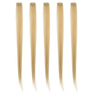 Yechiry 5 Pi&egrave;ces Pince D'extension de Cheveux Color&eacute;e Pince &agrave; Postiche, Emballage Individuel &agrave; Cheveux Droite dans le Postiche, env. Longueur de 21,65 Pouces, pour Femmes/hommes (C) (Unisemnn, neuf)