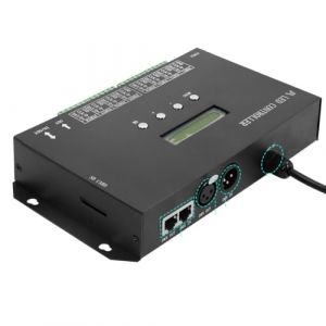 Asuinxurr Contr&ocirc;leur LED WiFi Artnet vers SPI - Prise en charge du logiciel de synchronisation LAN - Carte SD DMX512 (H807SA) - Accessoire de rechange - Prise europ&eacute;enne (Zhuotledz, neuf)
