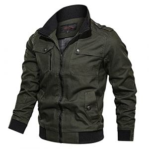 Générique Blouson Léger Homme Ete, Veste Décontractée Homme Aviateur Coupe-Vent Transition Coupe Fines Blouson De Moto Imperméable Vestes De Randonnée Veste De Travail Saharienne Hommes Jacket (Rnoaobu, neuf)