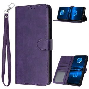 xinyunew Coque pour Huawei Mate 10 Lite + 2 Verre Tremp&eacute; Protection,[RFID Blocage] Etui Protection Housse Premium en Cuir PU, [Fentes pour Cartes] Bouton Magn&eacute;tique Flip Case -Violet (xinyunew, neuf)