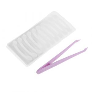 COLLBATH Patchs Nasaux Invisibles et Transparents pour Remodelage du Nez – Lot de 5 Sachets de 100 Bandes Élastiques Auto-Adhésives 1 Pince à Épiler – pour Contraction des Ailes du Nez (JianLui, neuf)