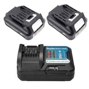 PaillYue BL1021B 2,0Ah 12V Batterie avec Chargeur DC10WD DC10SB Compatible avec Makita 12V Batterie CXT BL1016 BL1041B BL1040B BL1020B, pour MAK DF031D TD110D MP100D CG100D DF0331D (PaillYue, neuf)