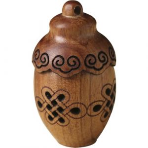 OSOLADY Pendentif Diffuseur Aroma en Bois DIY Bouteille Portable Taille Compte Pendentif Ouvrable Accessoire Décoratif pour Maison Projets de Bricolage (Yunomiy, neuf)