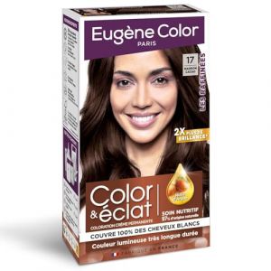 Coloration Permanente 17 Marron Cacao Huile d'Argan Couvre 100% Cheveux Blancs Color & Éclat EUGENE COLOR - la boite de 115 ml Lot De 3 - Par Lot (Marché Parisien, neuf)