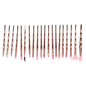 Professional Makeup Brushes Set Soft Fluffy Powder Blush Eyeshadow Foundation Brushes Kit for Women 20PCS ABS Material (Iueburu, neuf)