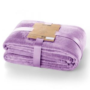 DecoKing Couverture 200 x 220 cm Plaid Microfibre Polaire Doux Câlin Lilas Mic (shop_decoking, neuf)