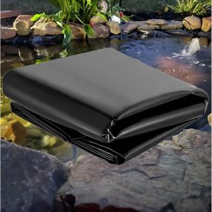 Revêtement de bassin renforcé 3x7m 5x6m 7x8m 8x10m 10x12m Revêtement de bassin extérieur Film d'étanchéité Membrane anti-humidité pour étangs à carpes koï, aquaculture et jardins aquatiques(3x4m) (LIUJUNHUI的店, neuf)