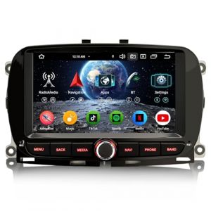 Erisin 8-Core 4GO+64GO Android 14 Autoradio pour Fiat 500/500C/500S/500E 2016-2019 500 Hybrid 7" GPS St&eacute;r&eacute;o Dab+ &Eacute;cran Tactile sans Fil CarPlay Android Auto Bluetooth 5.0 WiFi 4G DSP OBD2 USB Canbus (ErisinofficialDVD, neuf)