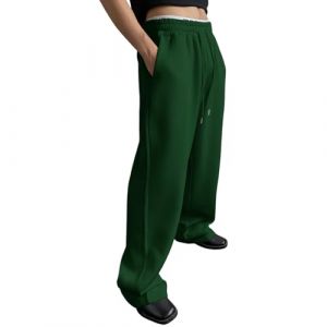 Pantalon Sport Homme Survetement Homme Grande Taille D&eacute;contract&eacute;e Bas De Jogging Hiver Sweatpants Chaud Fourr&eacute; Jogpant Baggy Fitness Randonn&eacute;e Confortable V&ecirc;tements 2#Vert fonc&eacute; XL (SHONTON, neuf)