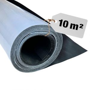 Membrane EPDM Autocollante pour Toiture EasyStick &ndash; Ultra R&eacute;sistante & &Eacute;tanche &ndash; Id&eacute;ale pour abri de jardin, carport et toit plat &ndash; Facile &agrave; Poser, Longue Dur&eacute;e de Vie - 100cm de large x 10m de long (Hanse Syntec Systems, neuf)