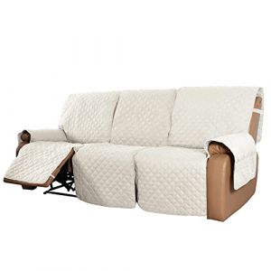 Housse de Fauteuil Relax 1/2/3 places Inclinable avec Rangement Matelassé, Dérapage Housse De Fauteuil avec Poches latérales Lavable Housse Fauteuil Relax Electrique pour Enfant Animaux Chat ( Color : (AMZGRZ, neuf)