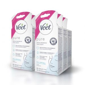 Veet Lot de 5 paquets de 16 bandes d'épilation faciales hypoallergéniques pour peaux sensibles - Taille maximale (laril-shop, neuf)