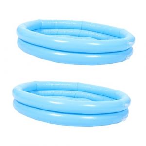 VICASKY Pompe gonflable pour bain de pieds - Piscine gonflable - Spa gonflable - Baignoire - Bain de pieds - Portable - Pliable - En PVC - Bleu ciel (Belicious Helper, neuf)