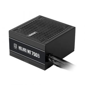 GAMDIAS Helios M2-750B (EU) Alimentation Non Modulaire pour Boîtier PC ATX, 750W, 80 Plus Silver, ATX 3.1, Conception DC à DC, Protection Renforcée, Câbles Plats, Noir (GAMDIAS, neuf)