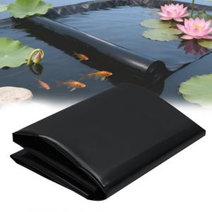 B&acirc;che d'&eacute;tang - 2 x 6 m - &Eacute;paisseur : 0,5 mm - En poly&eacute;thyl&egrave;ne haute densit&eacute; - Noir - Pour bassin &agrave; poissons, fontaine, jardin aquatique, cascade - Pour bassin de jardin (moreal, neuf)
