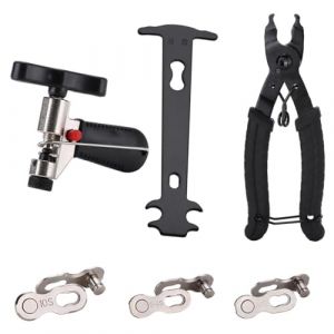 Kit Outils Velo, Derive Chaine Velo, Pince Chaine Velo, Chaine Velo R&eacute;paration, Brise-Cha&icirc;ne Red Dot, Dents De Cha&icirc;ne Noires, Crochet Magique 8/9/10, Convient Aux La Majorit&eacute; V&eacute;los (ROBFLOR MARKET CARS, neuf)