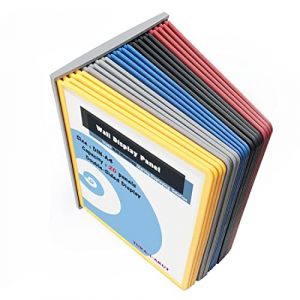 TUKA-i-AKUT Pupitre Présentoir Mural 20 Panneaux d'Affichage A4 Assortie, Support Kit Mural, Consultation Présentation Documents Entrepôt Atelier Laboratoire Bureau etc. Multicolore TKD8222-20x Bunt (TuKai, neuf)