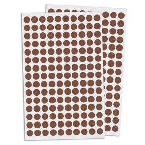 10mm Gommettes Autocollantes Rondes - Marron, 3000 Pieces (TownX(UK), neuf)
