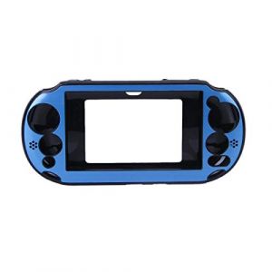 OSTENT Housse de Protection en Aluminium color&eacute; en m&eacute;tal de Peau de Peau Compatible pour Sony PS Vita PSV PCH-2000 - Couleur Bleu Clair (OSTENT, neuf)