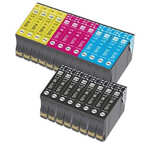 Bada T0715 Cartouche d'encre Compatible pour Epson T0711 T0712 T0713 T0714 avec Epson Stylus SX218 SX200 SX415 SX400 SX215 BX300F BX310FN SX210 SX215 SX218 DX4050 DX4400 SX100 SX105 SX110 SX115(20Pcs) (ZHU HAI LICAI Electronic Technology Co., Ltd, neuf)
