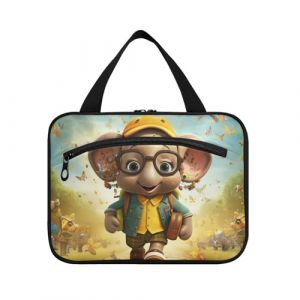 Linnyio Art En Marbre Bleu Trousse de Toilette de Voyage Suspendue Maquillage,Grande Capacit&eacute; Pliable Rangement Sacs de Lavage pour Femmes Filles (Linnyio, neuf)