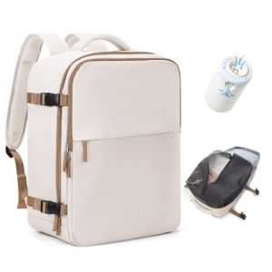 BJLFS Sac à dos sous vide avec pompe,Baggage Cabine à main avec compression pour Ryanair 40x20x25 Sac à dos Voyage Sac cabine Easyjet 45x36x20 pour homme et femme (ONXTHIN, neuf)