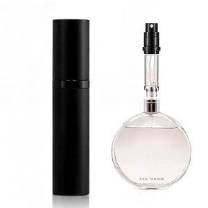 muilsae AA01BK Vaporisateur Parfum, 10 ml Flacon rechargeable, Vaporisateur de voyage portable, adapt&eacute; au sac &agrave; main, au voyage, pour femmes et hommes (Noir) (Aromamuse, neuf)