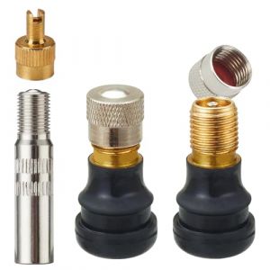Natcoo Valve d'air de Pneu sous Vide Trottinette pour Xiaomi M365, Pro, 1S, Pro2, Mi3, Ninebot G30, avec Rallonge de Valve de Pneu, Adaptateur D'extension de Valve, Accessoires de Scooter (Natcoo EU, neuf)