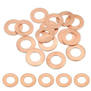 PATIKIL Bague D'Étanchéité en Cuivre M12, 15 Pièces 12mm ID 22mm OD 1.5mm D'Épaisseur Joint Plat Métrique pour Vis Boulon Bouchons de Carter de Vidange (PATIKIL UK, neuf)