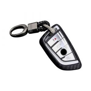 M.JVisun Doux Silicone Caoutchouc Clef Coque Porte-cl&eacute;s pour BMW S&eacute;rie 2 S&eacute;rie 3 S&eacute;rie 5 S&eacute;rie 6 S&eacute;rie 7 GT5 M4 M5 X1 X2 X3 X5 X5M X6 X6M X7 Intelligent Cl&eacute; de Voiture - Noir - Tress&eacute; Porte-cl&eacute;s (M.Jvisun.Eu, neuf)