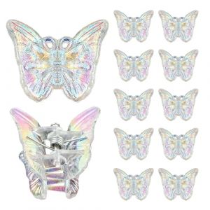 Pinces à cheveux papillon pour filles,pinces à cheveux papillon - 12 pièces pinces papillon accessoires pour cheveux papillon - Accessoires pour cheveux papillon colorés, pinces à cheveux argentées tr (aibenlti, neuf)