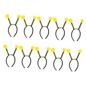 Hemobllo 10 pi&egrave;ces Bandeaux T&ecirc;te Abeille et Accessoires Cheveux Confortable pour D&eacute;guisement Halloween F&ecirc;te Femmes (pattobold, neuf)