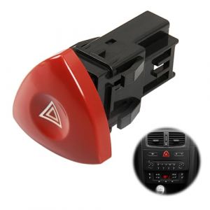 Bouton Warning Trafic 2, Interrupteur Feux de d&eacute;tresse pour Espace Laguna 2 Vivaro 8200442724 252904889r, Interrupteur de feux de d&eacute;tresse 4 broches (TuXingMeiLing, neuf)