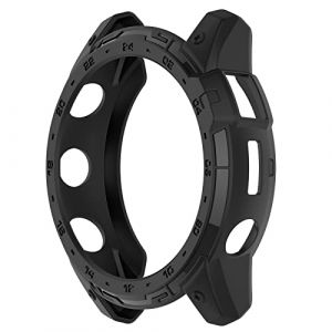 Chofit Étuis compatibles avec Garmin Tactix 7, étuis de protection en TPU Coque de protection Bumper Accessoires pour Enduro 2/Tactix 7 Pro Smart Watch (Noir) (Jiujunshiye, neuf)