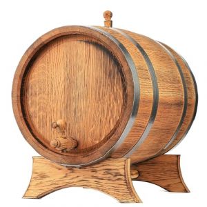 MB Manufaktura Barel Tonneau en bois de ch&ecirc;ne br&ucirc;l&eacute; 3L - Fabriqu&eacute; &agrave; la Main, Id&eacute;al pour Vin, Whisky, Brandy et Plus - Avec Support, Bouchon et Robinet, F&ucirc;t en bois F&ucirc;t de ch&ecirc;ne F&ucirc;t de 3 litres (MB Manufaktura Barel, neuf)