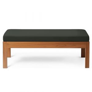 RZYW Coussin de Banc de Jardin Imperm&eacute;Able 2/3 Places, Coussin de Banc D'ext&eacute;rieur, Coussins Assise pour Meubles D'Int&eacute;Rieur en Mousse &eacute;Paisse, pour Chaise, Canap&eacute;, Baie Vitr&eacute;e,Dark Gray,70X45X5cm (RZYW, neuf)