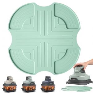 Silicone Tapis Air Fryer pour Ninja CRISPi FN101EU, Accessoires Air Fryer pour Ninja CRISPi, Antid&eacute;rapant Air Fryer Dessous de Plat Protection de comptoir (Hope budding, neuf)