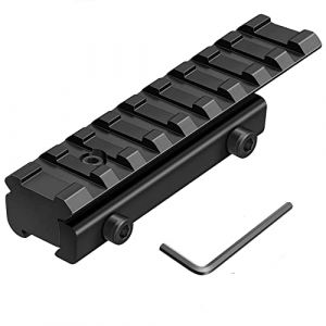 Paike Queue d'aronde vers Adaptateur de Rail Picatinny Adaptateur de Rail de 11 mm à 20 mm Rail de Montage à Profil Bas Adaptateur de Montage de Base 3/8" à 7/8" Adaptateur de convertisseur (jifeishangmaodian, neuf)