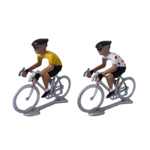 OPO 10 - Lot de 2 Figurines de Coureurs Cyclistes du Tour de France 5cm en métal (easy-shop-express, neuf)