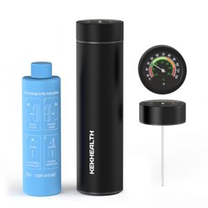 KEKHEALTH Pochette Isotherme pour Insuline TSA, Trousse M&eacute;dicaments Voyage 60H avec Thermom&egrave;tre Grand Cadran & Poches de Glace Biogel, Glaci&egrave;re Isotherme M&eacute;dicale pour Conserver des M&eacute;dicaments (KYK TAG, neuf)