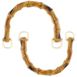 2 Pièces Anse pour Sac à Main Anses Forme de U Poignée de Sac à Main Rétro Bricolage Poignée de Sac en Bambou,Anse pour Sac à Main en Forme pour Bricolage Poignées Artisanales Sac Fourre-Tout (Dengchaoshi, neuf)
